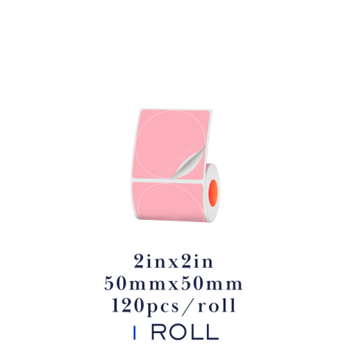 Image de Étiquettes Rondes Colorées 50mm - Imprimantes Portables