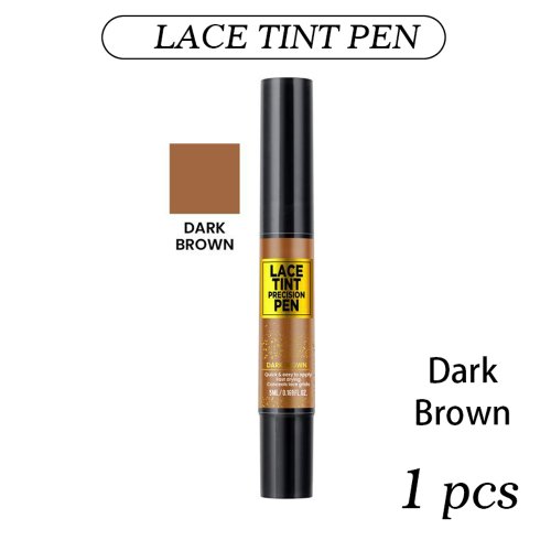 Immagine di Penna per separazione di precisione in pizzo colorato Marrone scuro medio 5 ml Penna per tinta in pi...