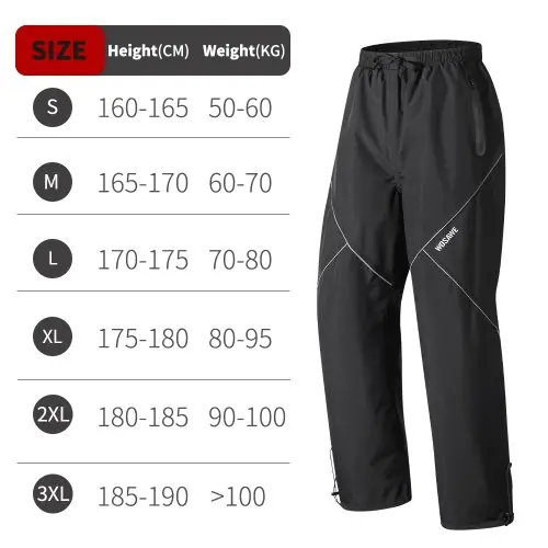 Image de Pantalon de Pluie Moto Imperméable & Réfléchissant