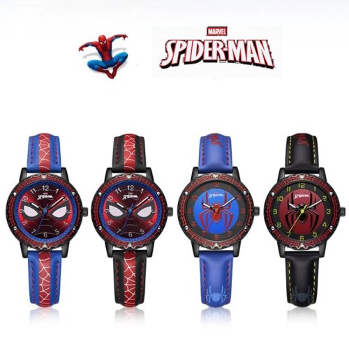 Imagen de Reloj de Cuarzo Analógico Vintage para Adultos con Diseño Marvel Spider-Man - Estilo Retro y Clásico