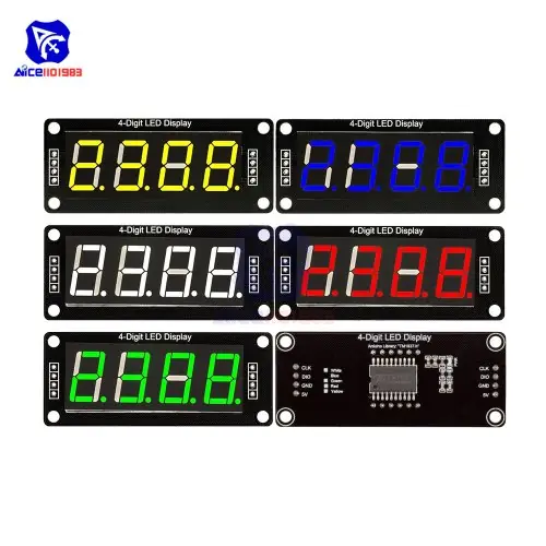 Image de Module Affichage LED 7 Segments TM1637 - RGB Multicolore pour Arduino