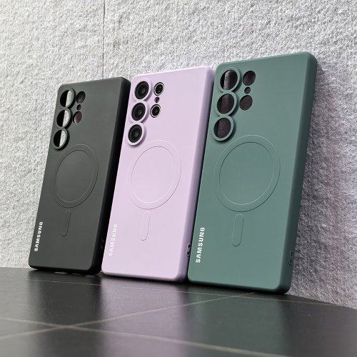 Image de Coque Silicone Magnétique pour Samsung Galaxy S25/S24/S23