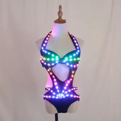 Image de Veste LED Lumineuse - Costume de Danse Éblouissant