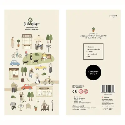 Image de Autocollants Coréens pour Vlog, Scrapbooking & Journal de Voyage