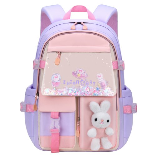 Bild von Niedlicher Schulrucksack für Mädchen – Wasserdichte Buchtasche mit vielen Taschen, ideal für Grundschülerinnen