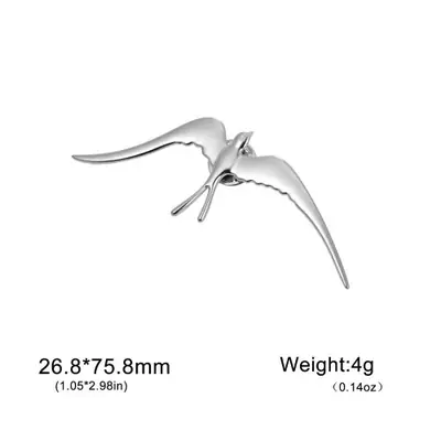 Image de Broche Oiseau Hirondelle - Bijou Élégant pour Femmes