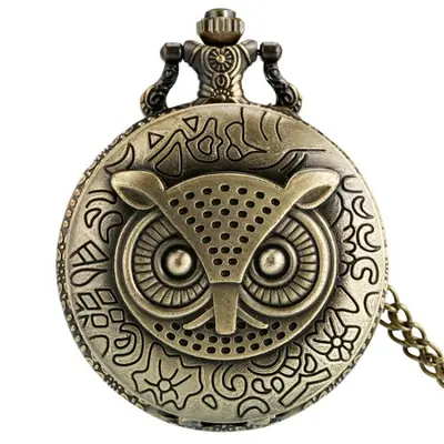 Image de Montre de Poche Vintage en Bronze - Élégance Rétro