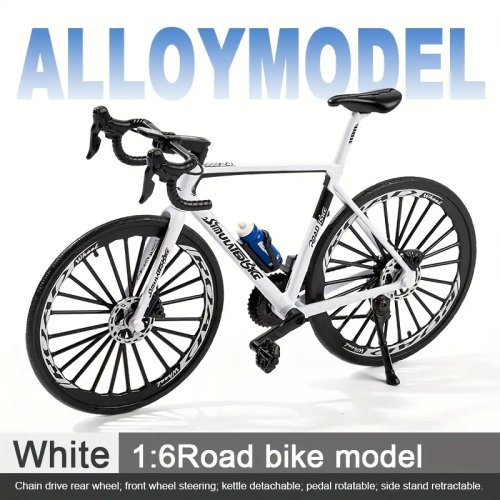 Afbeelding van Vintage Metalen Mountainbike Mini Model - Klassieke Fiets als Decoratief Speelgoed voor Bureau en Thuis