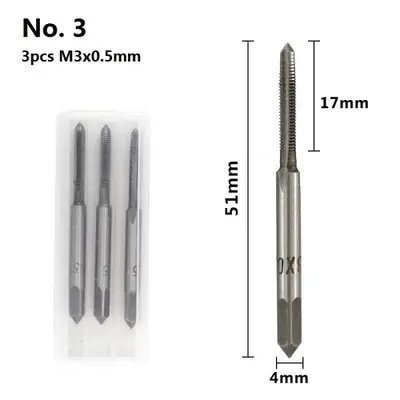 Image de Taraud Métrique 3 Pièces M2-M12 - Outil de Filetage Professionnel