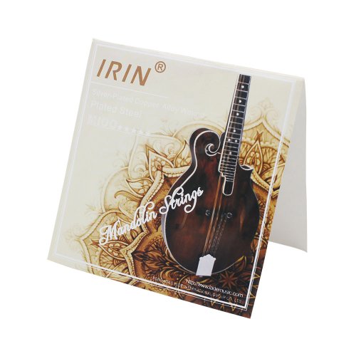 Afbeelding van Irin 8-delig Mandoline Snarenset van Verzilverd Koperlegering met Plated Staal – Hoge Kwaliteit Snaarinstrument Accessoire voor Professionele en Amateur Muzikanten