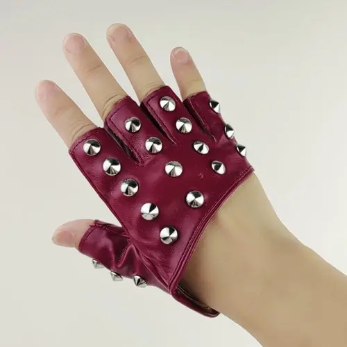 Image de Mitaines Gothiques en Cuir PU - Style Punk Rock & Danse