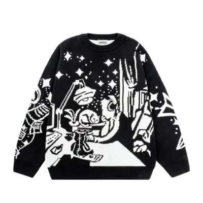 Image de Pull Harajuku Graffiti - Style Streetwear Vintage