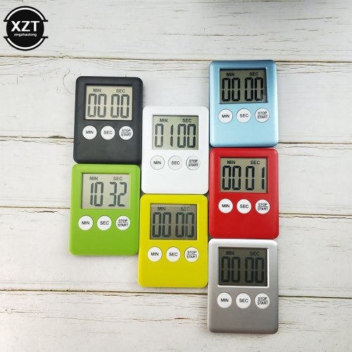 Image of Smart Magnetic Digital Kitchen Timer with Loud Alarm, LCD Display, Countdown & Count-Up Functions for Cooking, Baking, and Sleep Tracking