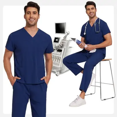 Image de Uniforme de Travail Homme - Tenue Laboratoire & Soins Infirmiers