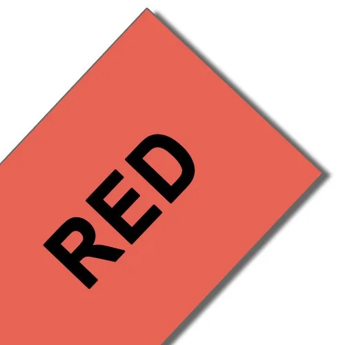 Negro sobre rojo