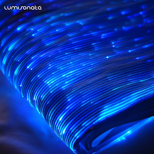Imagen de Tela LED Luminosa de Fibra Óptica - 7 Colores en la Oscuridad