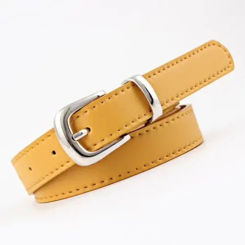 Yellow silver buckle