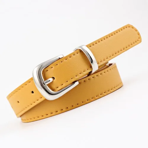 Yellow silver buckle