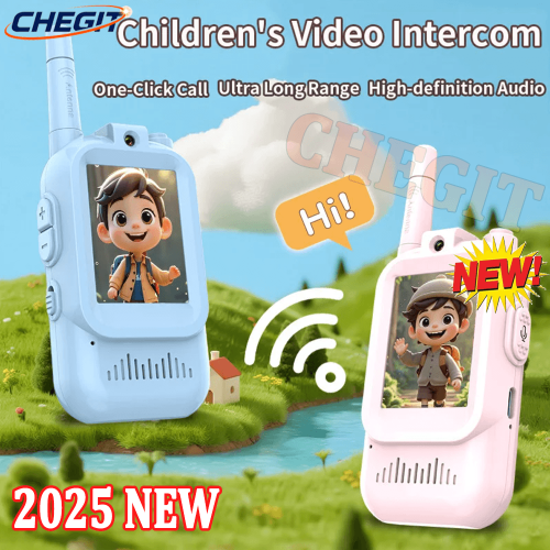 Image de Talkie-Walkie Vidéo Enfants - Écran HD, Rechargeable, Appel en 1 Clic