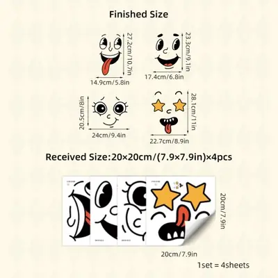 Image de Stickers Poubelle Drôles - 4 Pièces