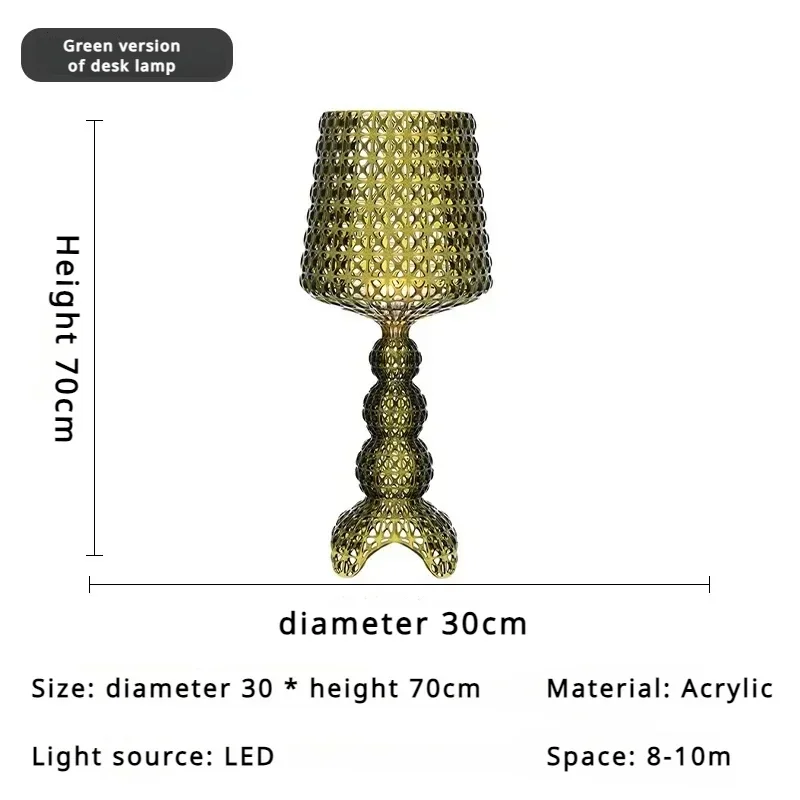 D30 H70 cm groen