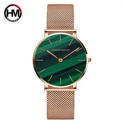 Image de Montre Femme Élégante en Acier Inoxydable - Or Rose 36mm