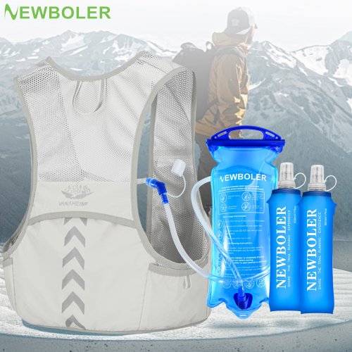 Afbeelding van Ultralichte Outdoor Trail Running Rugzak voor Dames en Heren – Hydratatievest met Waterfleshouder voor Marathon, Wandelen en Fietsen