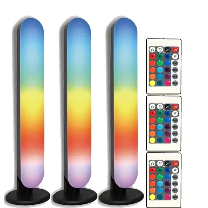 3 lampes avec 3 télécommandes