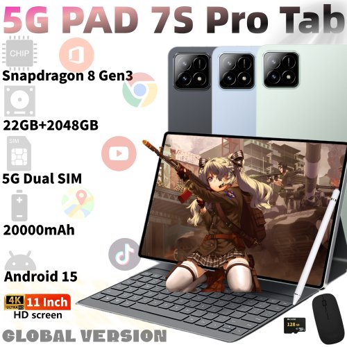 Image de Tablette 11 Pouces 5G Ultra-Puissante 22GB RAM + 2TB