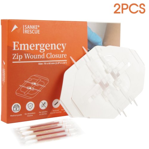 Afbeelding van Rits Pijnloos Wondsluiting Apparaat Hechtvrije Wondverband Sluiting Strips Ehbo-kit Nood Laceration Sluitingen Band