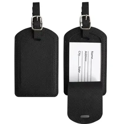 Image de Étiquette de Bagage en Cuir Personnalisée