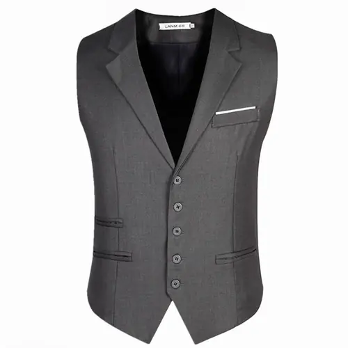 Image de Gilet Homme Coupe Ajustée - Taille Grande & Élégant