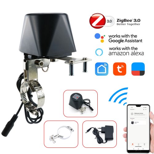 Tuya Zigbee Smart Waterafsluiter met WiFi voor Tuinirrigatie – Geïntegreerd met Alexa, Google Assistant en SmartLife App