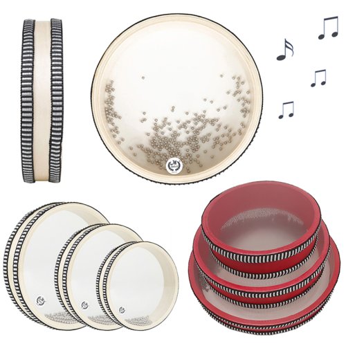 Image of Baby Montessori Ocean Wave Bead Hand Drum – Educational Music Percussion Toy for Early Learning & Sensory Development