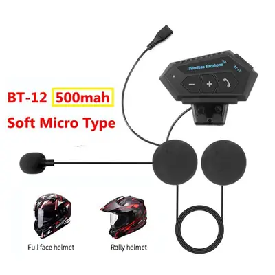 Image de Casque Moto Bluetooth 5.0 avec Écouteurs Intégrés