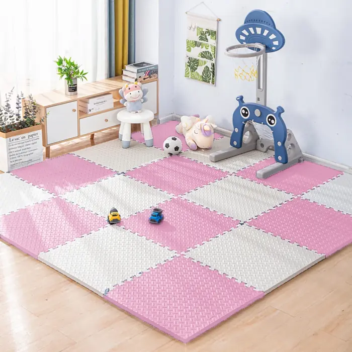 Image de Tapis de Jeu Puzzle Bébé - 16 Pièces Épais et Soft