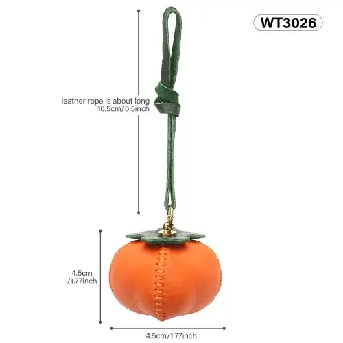 Image de Porte-clés en cuir fait main - Accessoire élégant pour sac