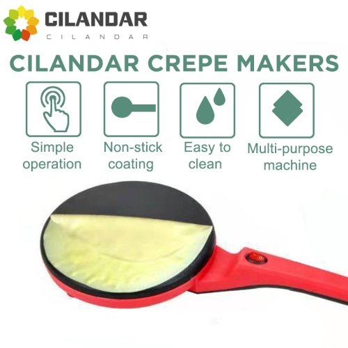 Immagine di Macchina per Crepes, Pizza e Pancake - Piastra Antiaderente 220V