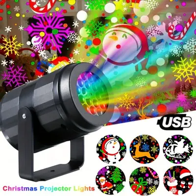 Image de Projecteur de Noël LED - 16 Motifs Féeriques