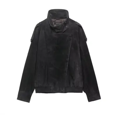 Image de Veste Moto Faux Cuir Femme Noir - Style Urbain 2025