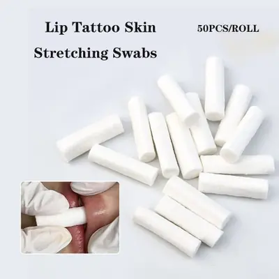 Image de Écouvillons Jetables pour Tatouage des Lèvres - 50 pcs
