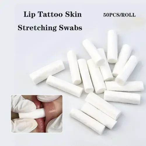 Image de Écouvillons Jetables pour Tatouage des Lèvres - 50 pcs