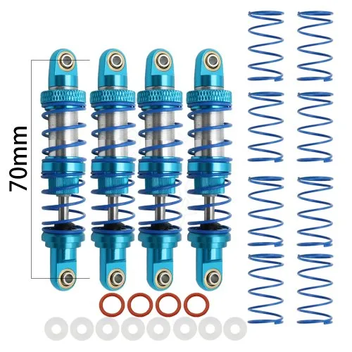 4PCS blauw 70mm