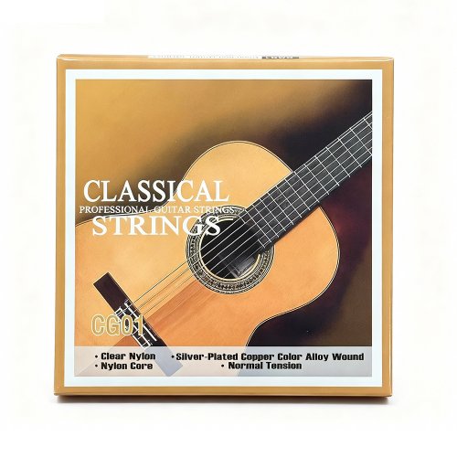 Bild von Klassische Gitarrensaiten – Nylonkernbässe – versilberte Kupferlegierung umsponnen – normale Spannung / 6-saitiges Set (028-043)