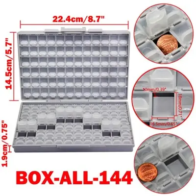 Image de Boîte de Rangement SMD Compacte - Organisez Vos Composants Électroniques