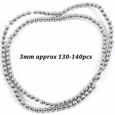 Image de Perles d'Hématite Rhodiées - Colonne Géométrique Naturelle 15 Pouces