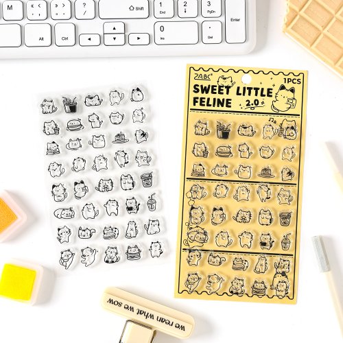 Image of Cute Kawaii House Silicone Seal Sticker for DIY Diary, Planner, Scrapbook, and Student Notebooks – Adorable Cartoon Sketch Style Design