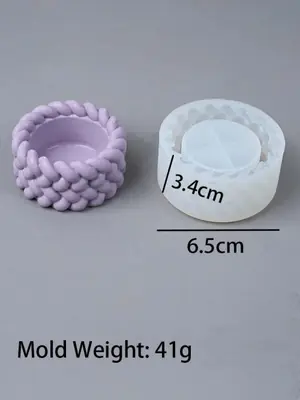 Image de Moule Silicone Tissage - Créations Artisanales en Ciment & Résine