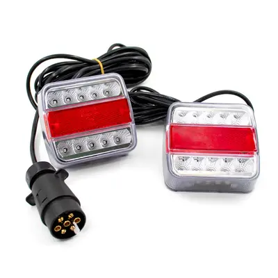 Image de Feux Arrière LED Étanches pour Remorque 12V - Câble 10m