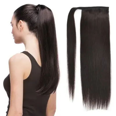 Image de Queue de Cheval Brésilienne 100% Naturelle - Cheveux Humains